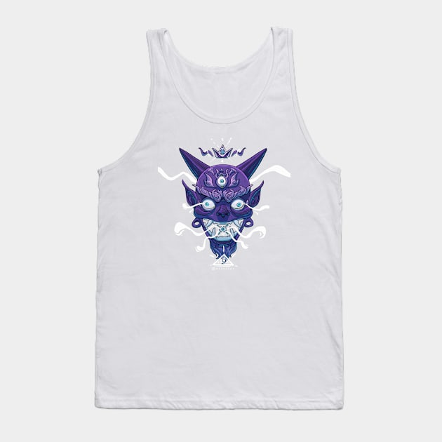 Oni Mask Tank Top by Maodraws